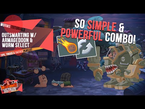 Outsmarting with Armageddon & Worm Select ☄️ | Tips, Tricks & Tactics | Worms WMD Tutorials🎥