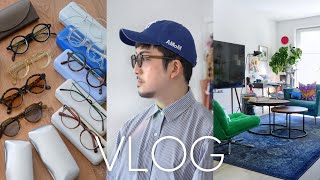 【Vlog】私のメガネコレクション、最近の愛用品紹介 | メガネのシャンプー | インテリアと暮らし、40代男の日常 | IKEAの有孔ボード | アメリカ駐在