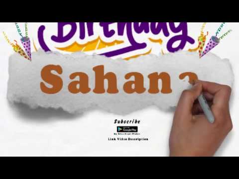Happy Birthday Sahana