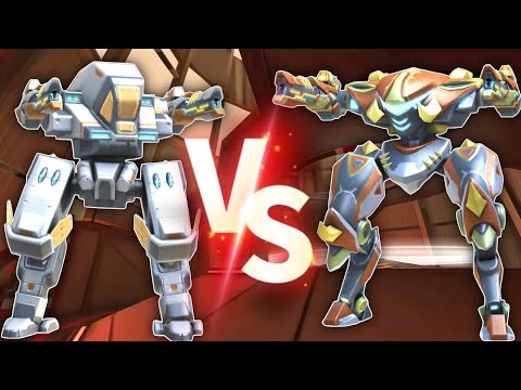 Guardian With Em Rifle 16 VS Panther With Em Rifle 16 || Mech Arena Robot Showdown || #mecharena