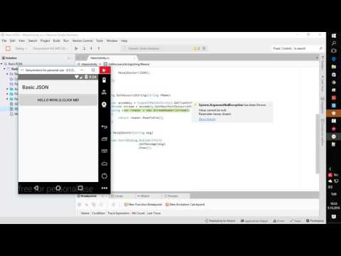 Using a JSON with Xamarin