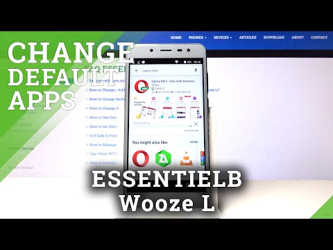 Open Apps Settings & Change Default Apps List - ESSENTIELB Wooze L