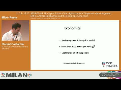 Emerging Company Showcase from ESCRS iNovation® Day 2022 | Glasspop: Florent Costantini