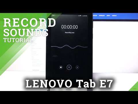 How to Record Sounds in Lenovo Tab E7 - Open & Use Voice Recorder