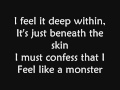 Skillet - Monster (lyrics) 