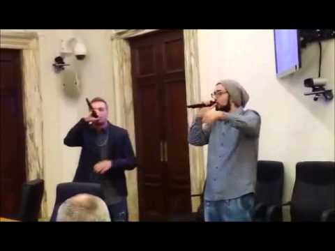 Luca Blindo & Tony Phone in LIVE @ Roma  (PALAZZO CHIGI) con la canzone LEGALITA' !