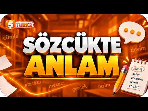 Sözcükte Anlam 📙 5TURK2 #2027