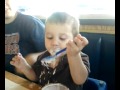 Brayden Eating Icecream