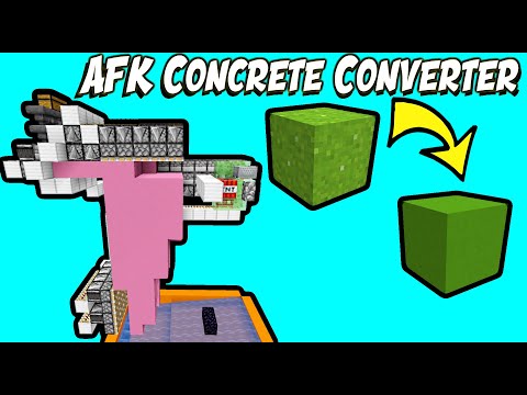 Simple & Fast AFK Concrete Maker (30 minute build) | Minecraft [CHECK description] Video