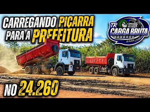 CARREGANDO PIÇARRA PARA PREFEITURA NO 24.260! 🔥🇧🇷