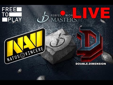 DOTA 2 LIVE- NEW NAVI vs DOUBLE DIMENSION - PERFECT WORLD MASTER  GAME 2
