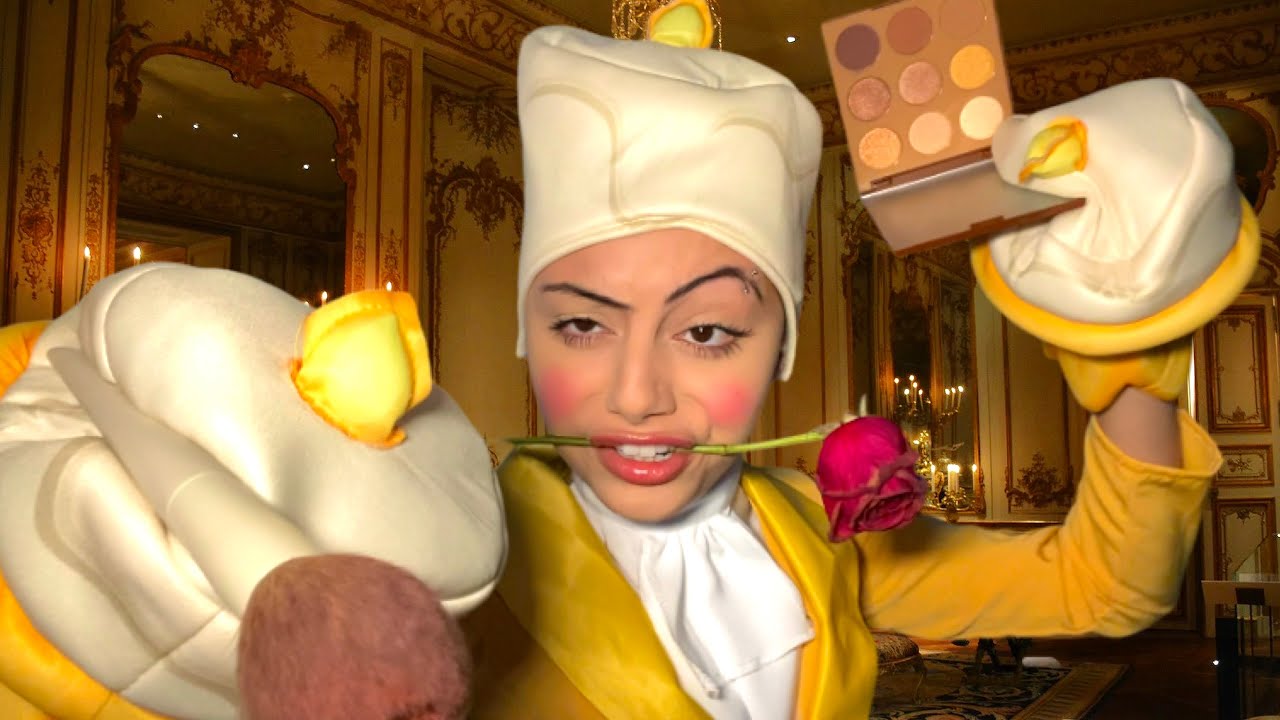 ASMR~ Lumière does your makeup ✨(fast & aggressive) CHAOTIC personal attention 🕯️