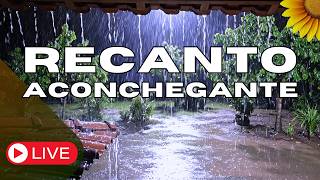 🔴CHUVA NOTURNA RURAL com TROVOADAS🌧️💤