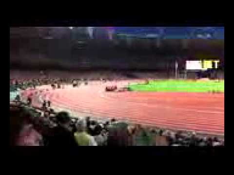 Jessica Ennis gold winning run in the Heptathlon 800m at London Olympics 4th August 2012