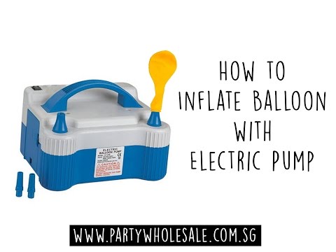 How to use Electric Pump to Inflate Balloons in Seconds!