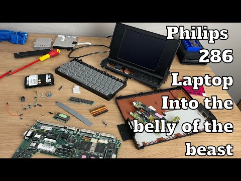 Philips 286 laptop - into the belly of the beast