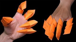 How to make origami Dragon Claws Halloween