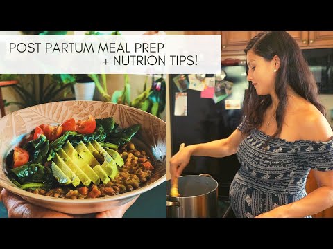 Plant Based Postpartum Meal Prep | Recovery & Nutrition Tips!