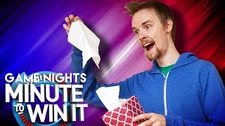 WASTE OF TISSUES | Game Nights (Minute To Win It)