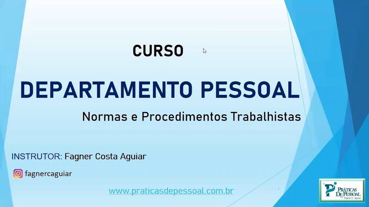 Departamento Pessoal - Normas Trabalhistas