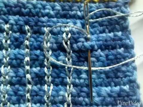 Sticken : Kettenstich / Anleitung