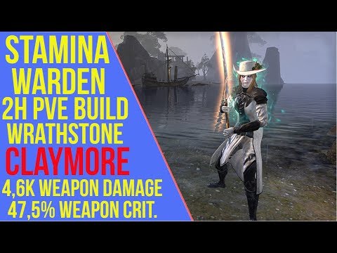 ESO - 2H Stamina Warden PVE Build "Claymore" | Wrathstone