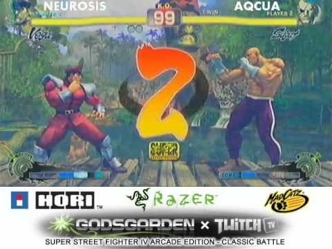 Shungoku Neurosis (Dictator) vs AQCUA (Sagat) - Godsgarden Classic Battle