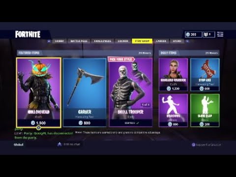 Fortnite item shop 14/10/ 2018