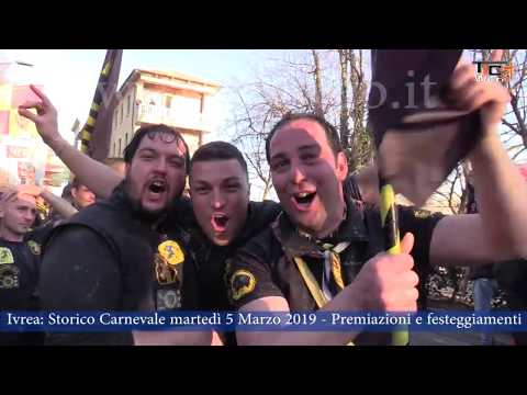 Ivrea  Storico Carnevale martedì 5 marzo 2019   Premiazioni e festeggiamenti