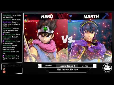 The Indoor Pit #30 | Losers Round 4 | X(Marth) VS Lil Jay(Hero)