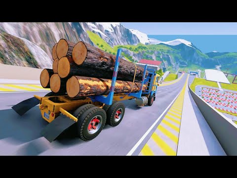 BeamNG Drive - High Speed Truck Jump & Cars Crashes #179 | ExofDrive