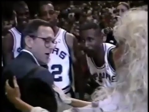 Larry Brown Gets a Visit from Morganna the Kissing Bandit