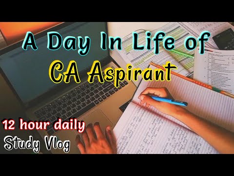 Study vlog | A honest day in life of CA aspirant/student | 10 hours study routine | ca foundation