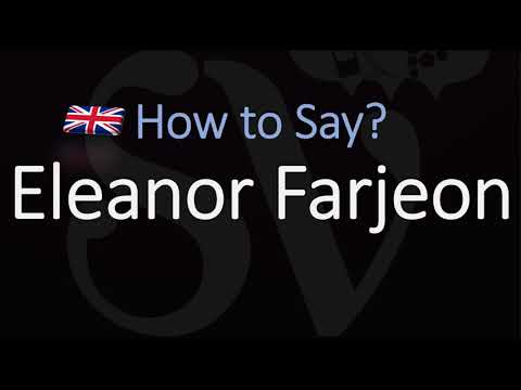 How to Pronounce Eleanor Farjeon? (CORRECTLY)