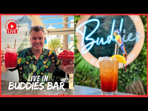 🔴LIVE: Trying NEW COCKTAILS in Buddies Bar Los Cristianos 🤩