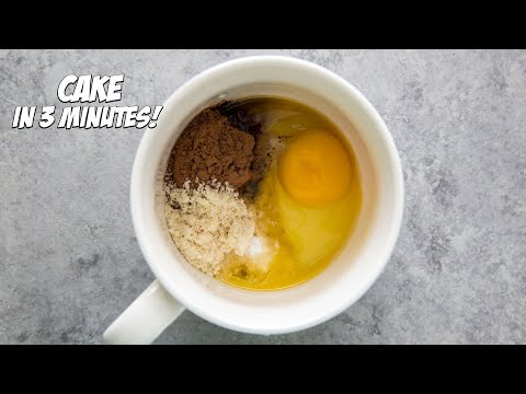 How to Make a Chocolate Mug Cake in 3 Minutes!