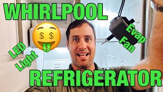 Whirlpool Refrigerator Not Cooling in the Fridge Side | Bad Evaporator Fan Motor | WRS315SDHZ08