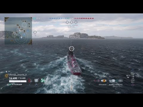 World of warships LEGENDS _ Contratorpedeiro classe FLETCHER !