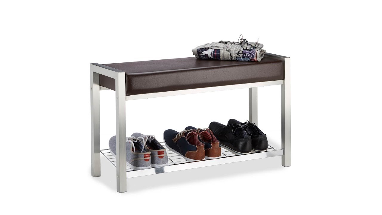 Schuhbank in weiß, schwarz, braun kaufen | relaxdays.de