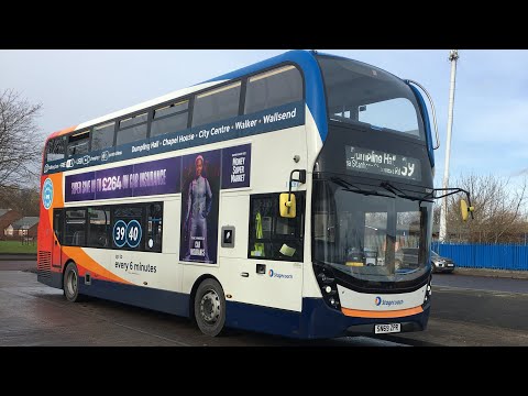 Stagecoach North East SN69 ZPR 11287 Route 39 Walker - Blacket Street Journey