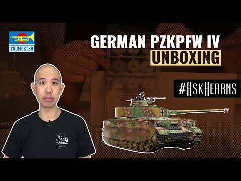 German Pzkpfw IV Ausf.J Medium Tank Unboxing | Trumpeter | #askHearns
