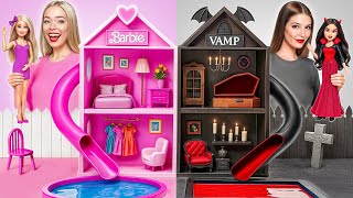 Download lagu We Build Amazing Doll House | Barbie VS Vampire Challenge by Multi DO Girls mp3