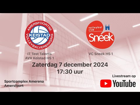 AVV Keistad HS 1 - VC Sneek HS 1, Volleybal Heren Superdivisie