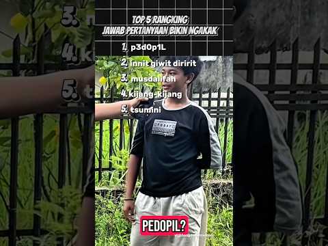 jawabannya diluar nurul semua woy😭🤣 top 5 rangking jawab pertanyaan bikin ngakak core #shorts