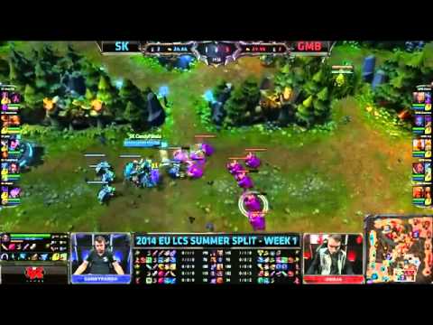 SK Gaming vs Gambit Gaming | SK vs GMB | 2014 EU LCS Summer Split W1D2 G1 [HQ]