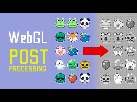 WebGL Post Processing  01 - Setting up postprocessing with WebGLFramebuffer, Grayscale effect shader