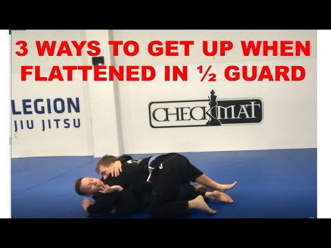 3 moves to get you up when flattened in half guard