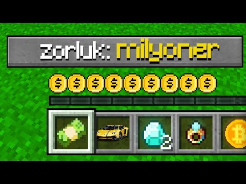 MİLYONER ZORLUK MODUNDA OYNAMAK - Minecraft