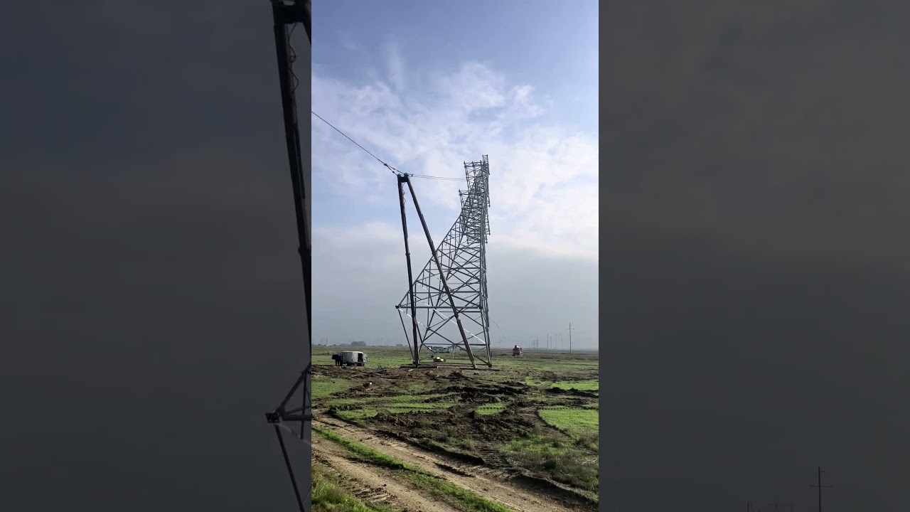 High-Voltage Tower Construction: A Unique Engineering Method