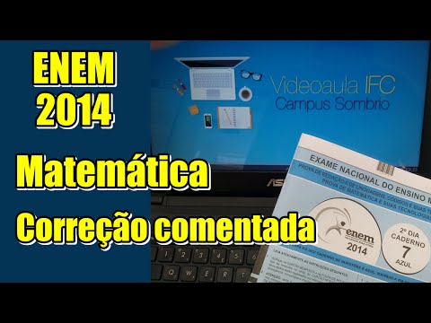 ENEM 2014: Matemática - Correção comentada - Gabarito extraoficial